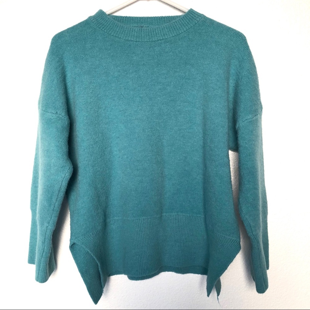 SHEIN Aqua Blue Chunky Knit Sweater